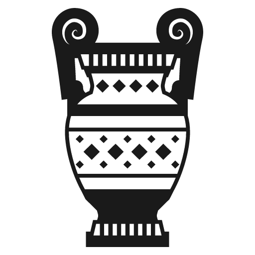 Amphora icon, solid style, from Emoji One (Monotone)
