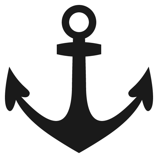 Anchor icon, solid style, from Emoji One (Monotone)
