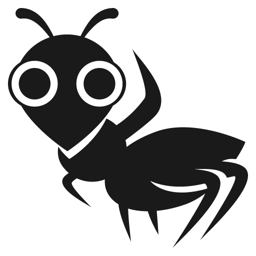 Ant icon, solid style, from Emoji One (Monotone)