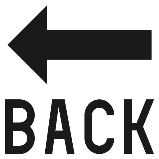 Back arrow icon, solid style, from Emoji One (Monotone)