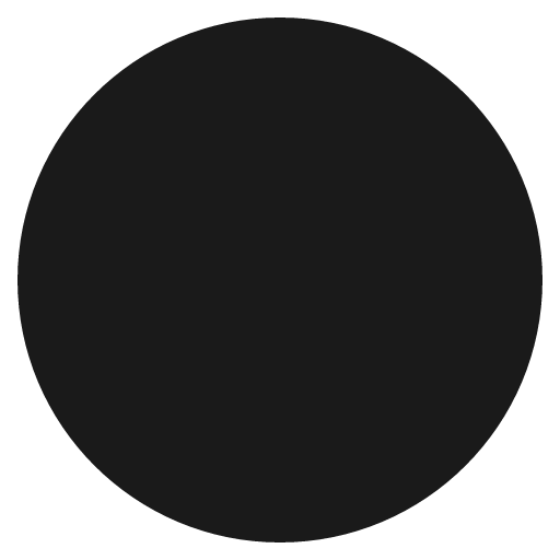 Blue circle icon, solid style, from Emoji One (Monotone)