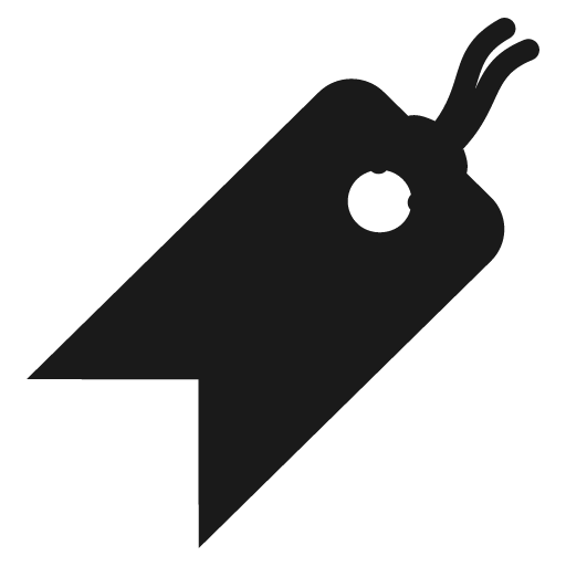 Bookmark icon, solid style, from Emoji One (Monotone)