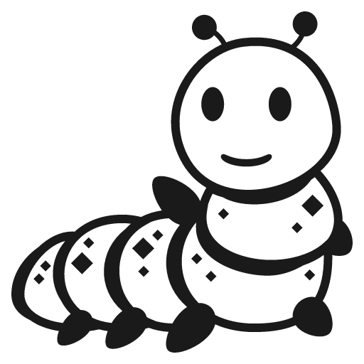 Bug icon, solid style, from Emoji One (Monotone)