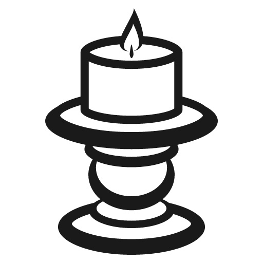 Candle icon, solid style, from Emoji One (Monotone)