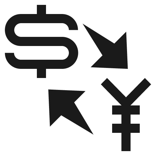 Currency exchange icon, solid style, from Emoji One (Monotone)