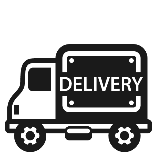 Delivery truck icon, solid style, from Emoji One (Monotone)