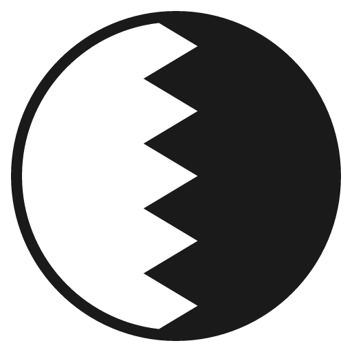 Flag for bahrain icon, solid style, from Emoji One (Monotone)