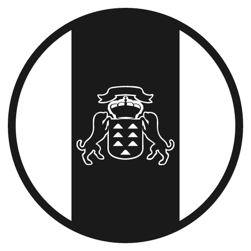 Flag for canary islands icon, solid style, from Emoji One (Monotone)