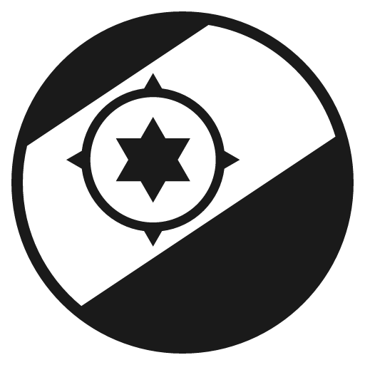 Flag for caribbean netherlands icon, solid style, from Emoji One (Monotone)
