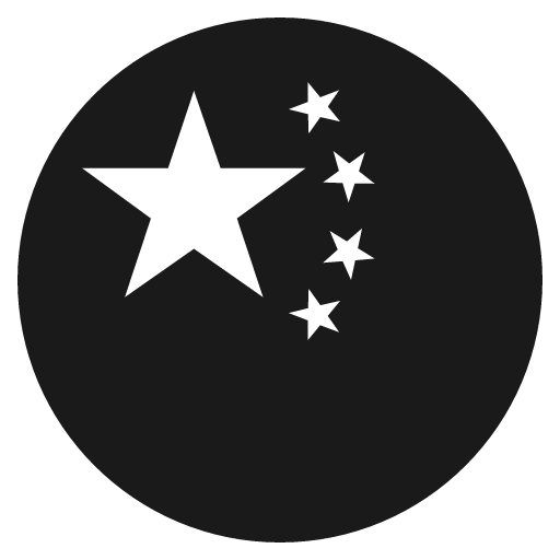 Flag for china icon, solid style, from Emoji One (Monotone)