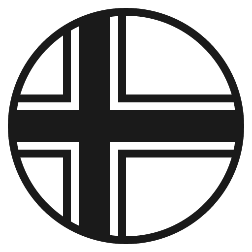 Flag for faroe islands icon, solid style, from Emoji One (Monotone)
