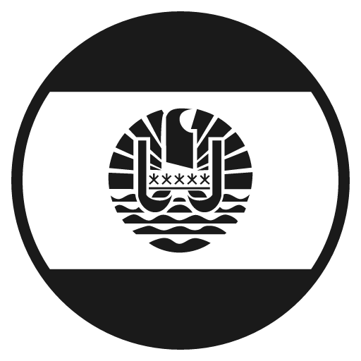 Flag for french polynesia icon, solid style, from Emoji One (Monotone)