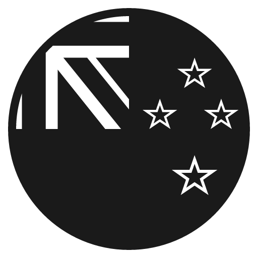 Flag for new zealand icon, solid style, from Emoji One (Monotone)