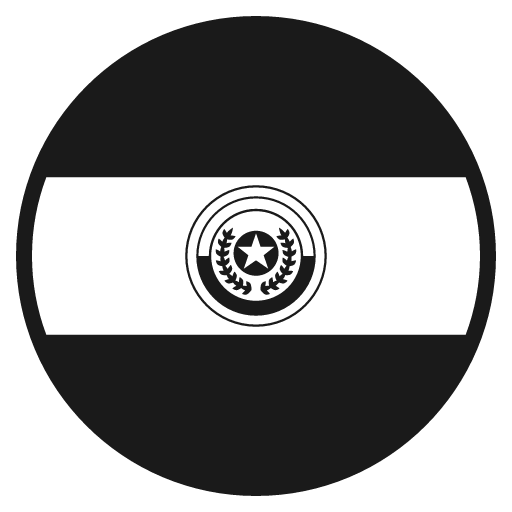Flag for paraguay icon, solid style, from Emoji One (Monotone)