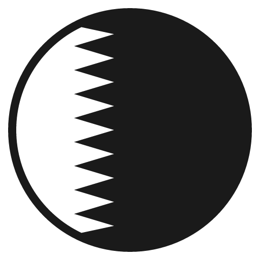 Flag for qatar icon, solid style, from Emoji One (Monotone)
