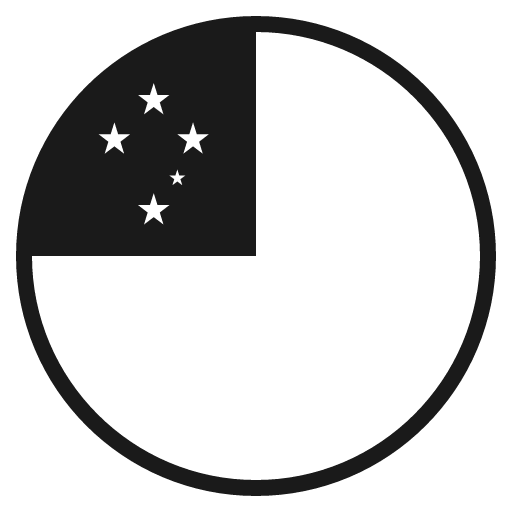 Flag for samoa icon, solid style, from Emoji One (Monotone)
