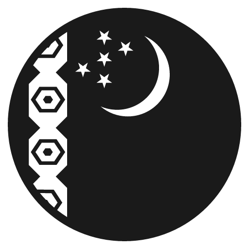 Flag for turkmenistan icon, solid style, from Emoji One (Monotone)