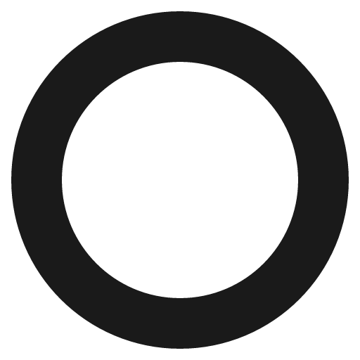 Heavy large circle icon, solid style, from Emoji One (Monotone)