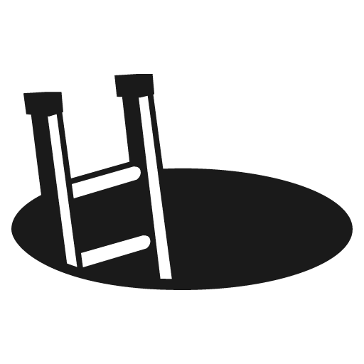 Hole icon, solid style, from Emoji One (Monotone)