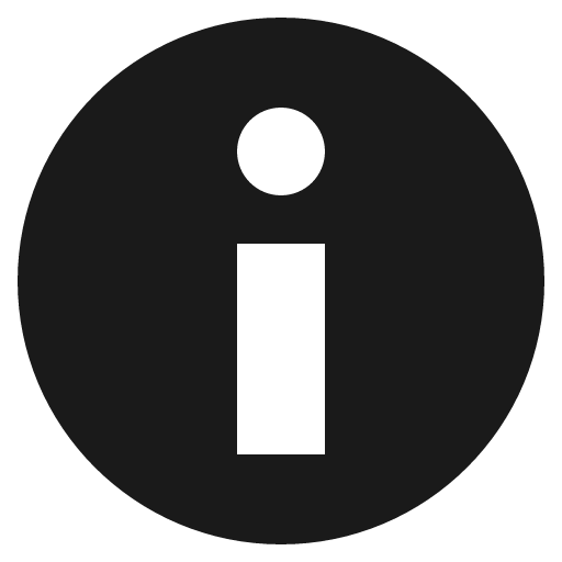 Information icon, solid style, from Emoji One (Monotone)