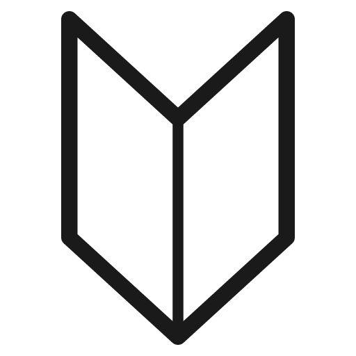 Japanese symbol for beginner icon, solid style, from Emoji One (Monotone)
