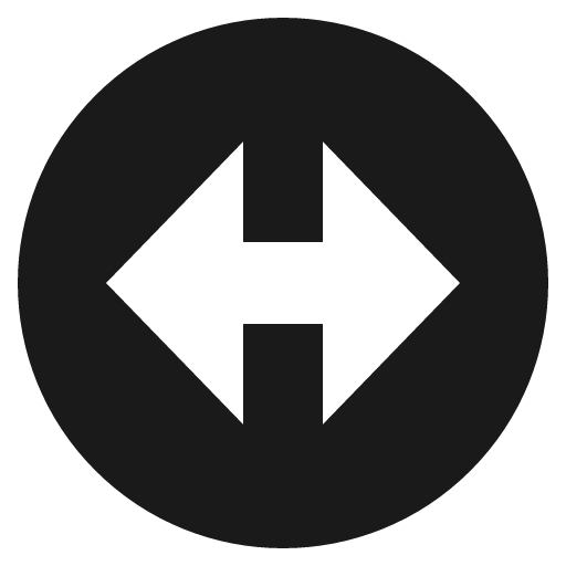Left right arrow icon, solid style, from Emoji One (Monotone)