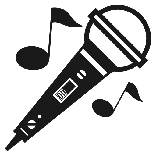Microphone icon, solid style, from Emoji One (Monotone)
