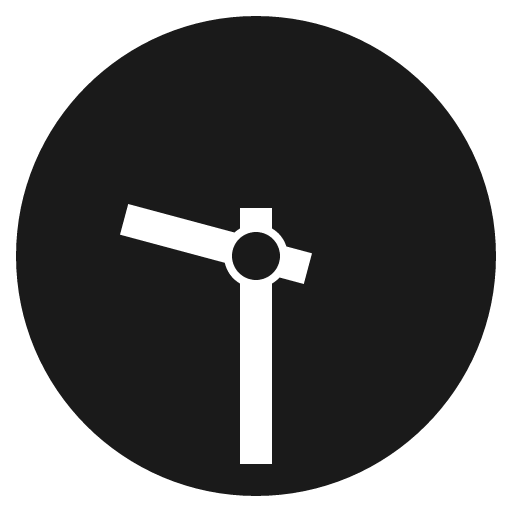 Nine thirty icon, solid style, from Emoji One (Monotone)