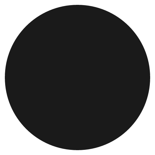 Red circle icon, solid style, from Emoji One (Monotone)