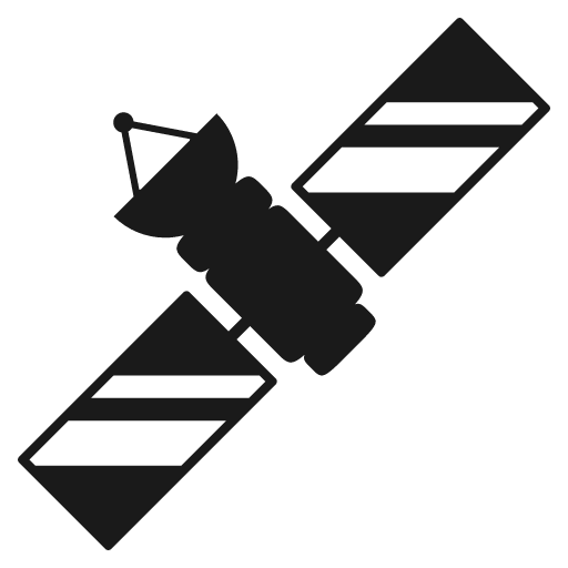 Satellite icon, solid style, from Emoji One (Monotone)