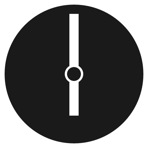 Six oclock icon, solid style, from Emoji One (Monotone)