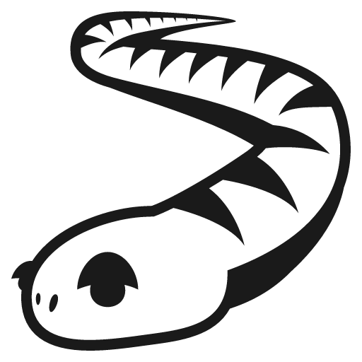 Snake icon, solid style, from Emoji One (Monotone)
