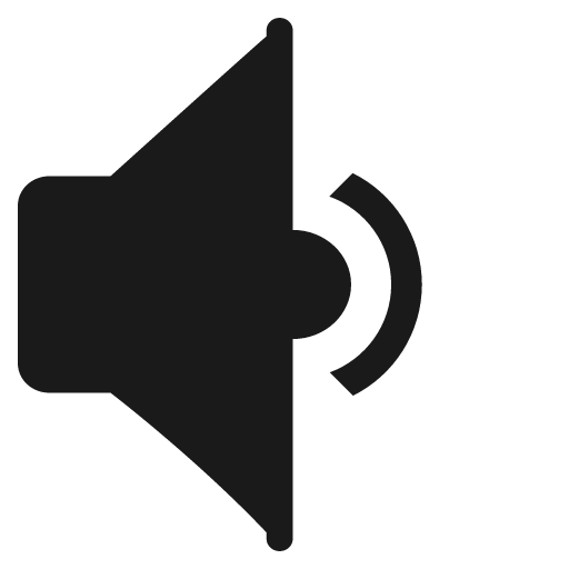 Speaker medium volume icon, solid style, from Emoji One (Monotone)