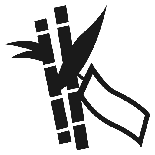 Tanabata tree icon, solid style, from Emoji One (Monotone)