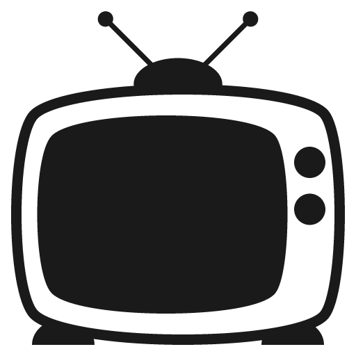 Television icon, solid style, from Emoji One (Monotone)