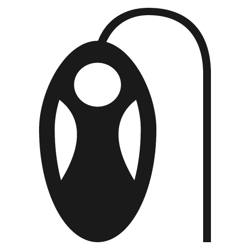 Trackball icon, solid style, from Emoji One (Monotone)