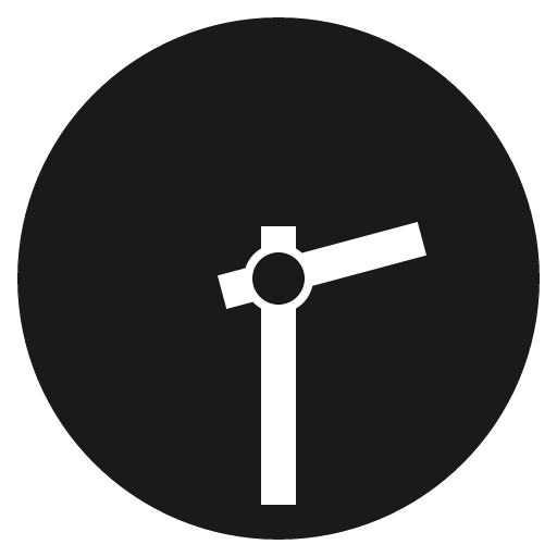Two thirty icon, solid style, from Emoji One (Monotone)