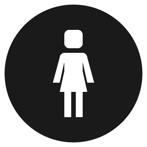 Womens room icon, solid style, from Emoji One (Monotone)