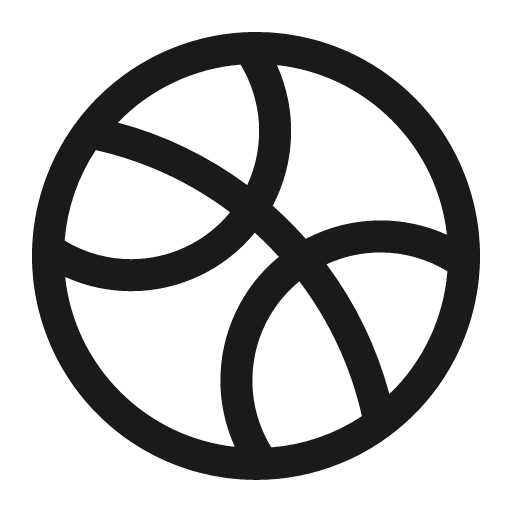 Basketball icon, solid style, from Element Plus