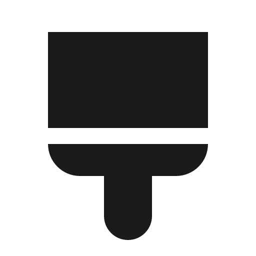 Brush filled icon, filled style, from Element Plus