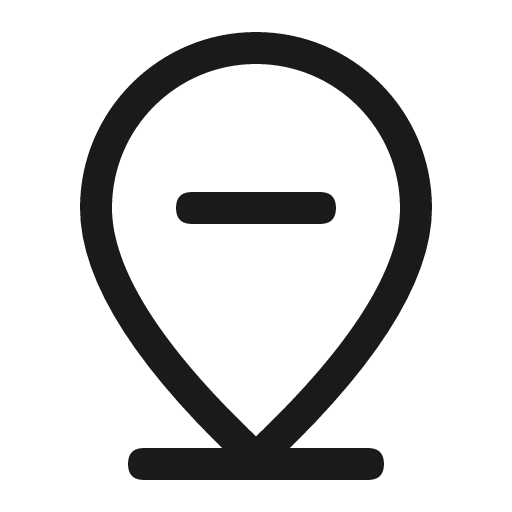 Delete location icon, solid style, from Element Plus