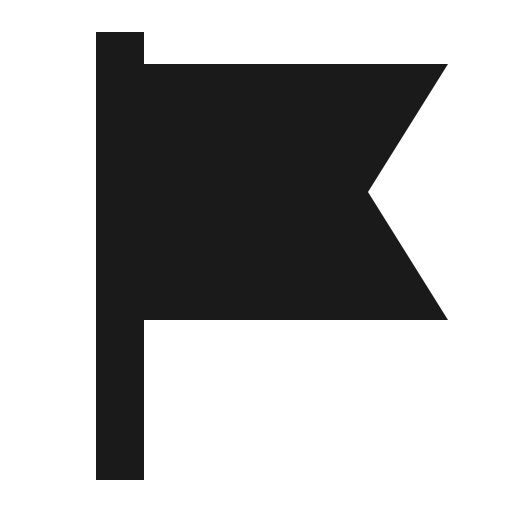 Flag icon, solid style, from Element Plus
