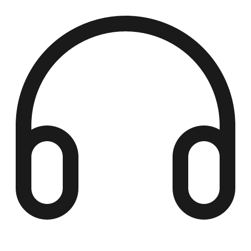 Headset icon, solid style, from Element Plus