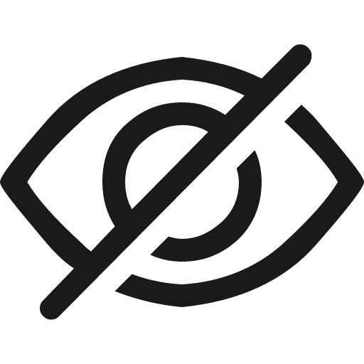 Hide icon, solid style, from Element Plus
