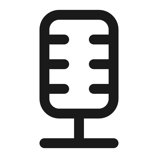 Mic icon, solid style, from Element Plus