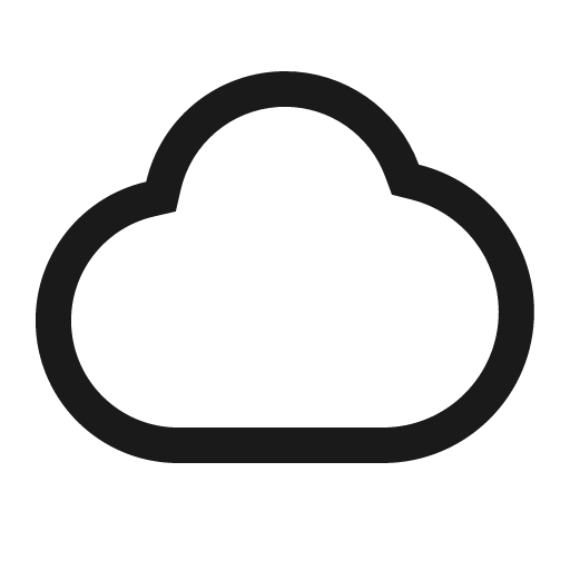 Mostly cloudy icon, solid style, from Element Plus