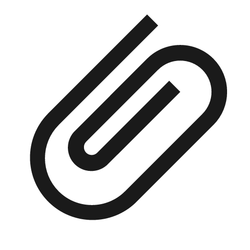 Paperclip icon, solid style, from Element Plus