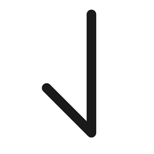 Sort down icon, solid style, from Element Plus