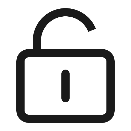 Unlock icon, solid style, from Element Plus