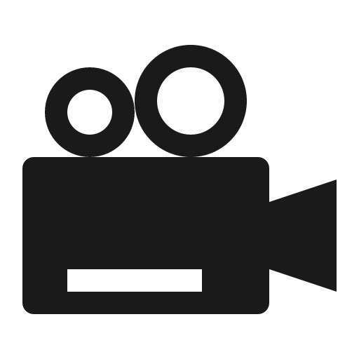 Video camera filled icon, filled style, from Element Plus